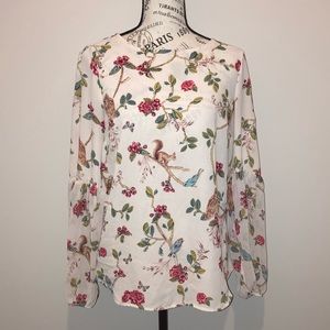 Disney Snow White LC Lauren Conrad balloon sleeve top Sz S